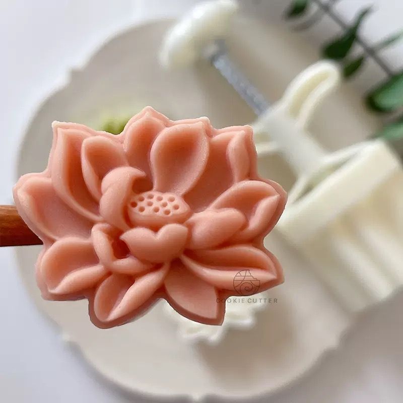 Khuôn Làm Bánh Trung Thu Flowers