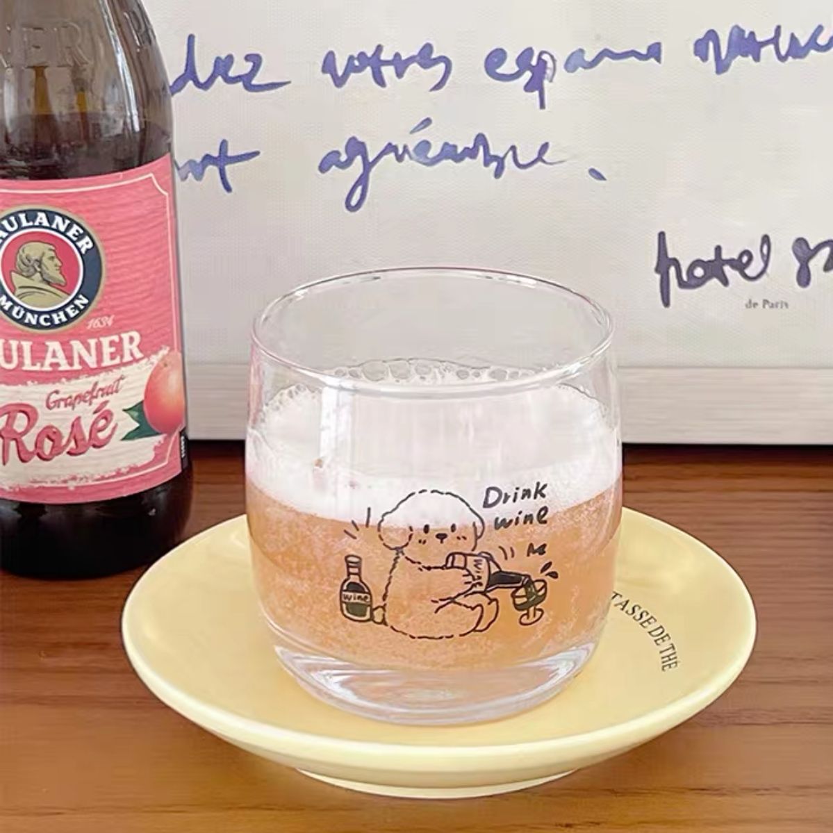 Cốc Thủy Tinh Cún Drink Wine