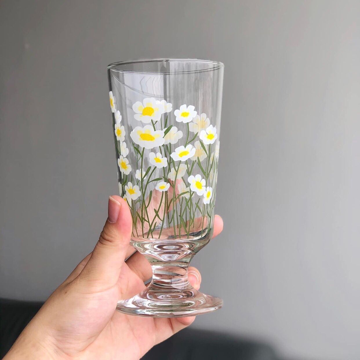 Ly thủy tinh Daisy (cao)