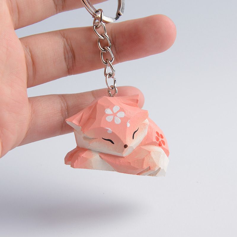 Móc Khóa Khắc Gỗ