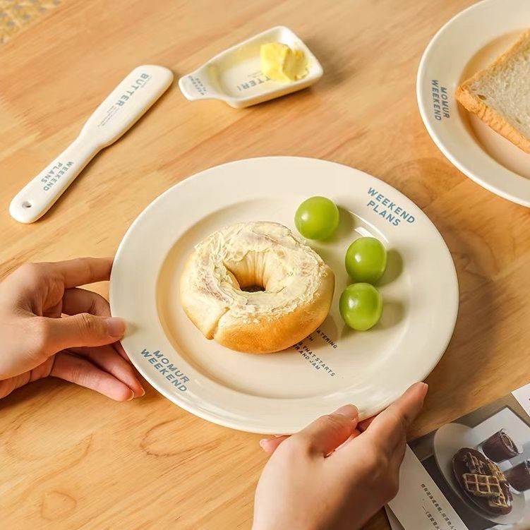 Set Bàn Ăn Gốm Breads Màu Bơ