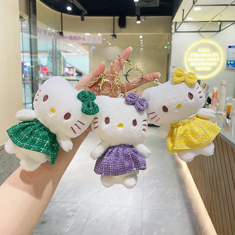 Móc Khóa Bông Hello Kitty