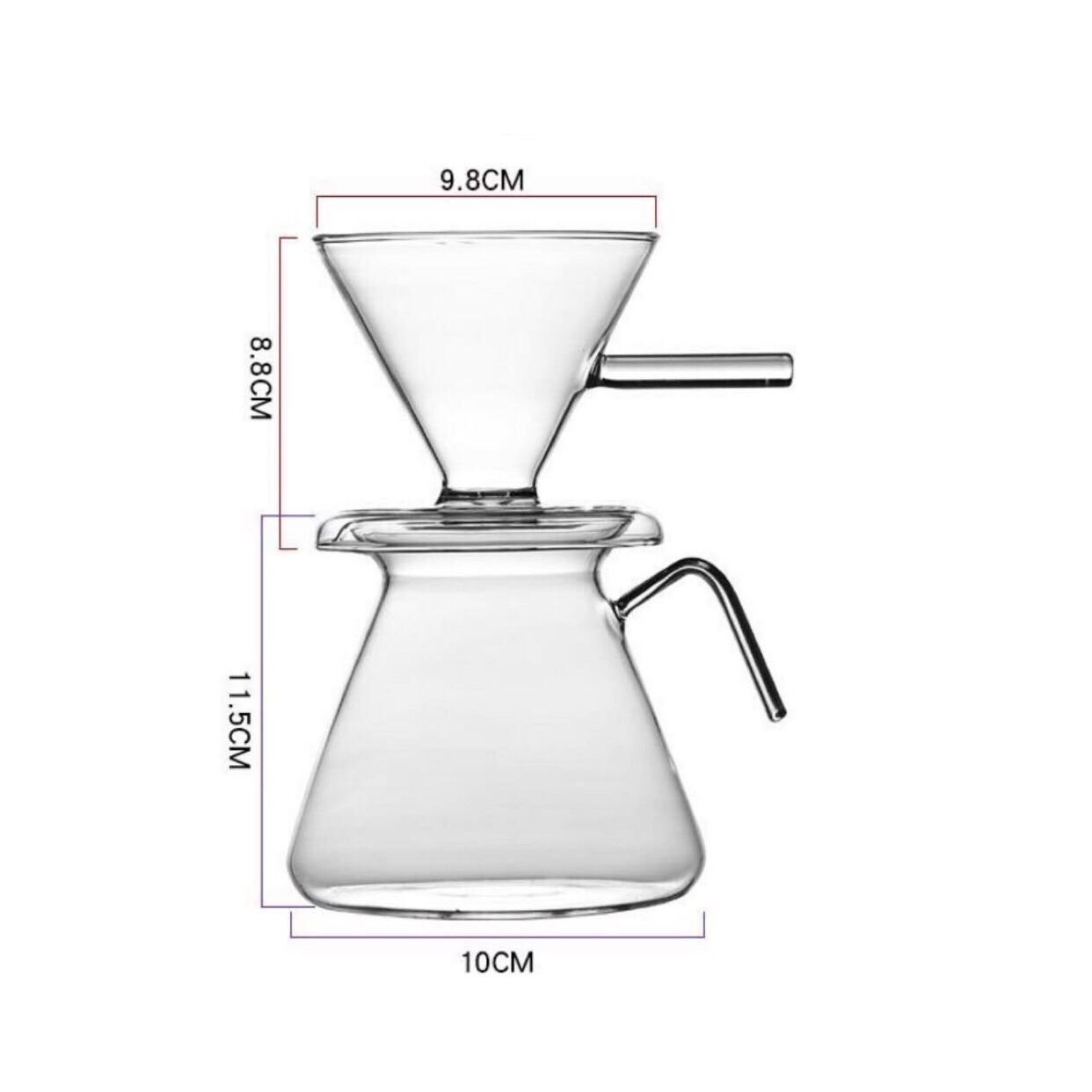 Set Lọc Cafe Thủy Tinh Pure