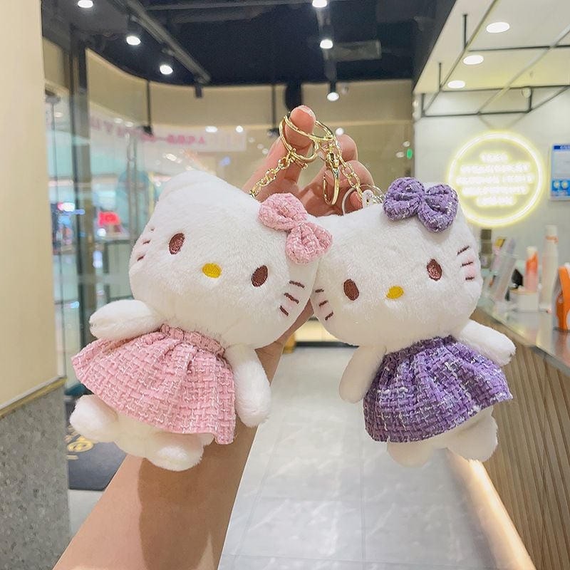 Móc Khóa Bông Hello Kitty