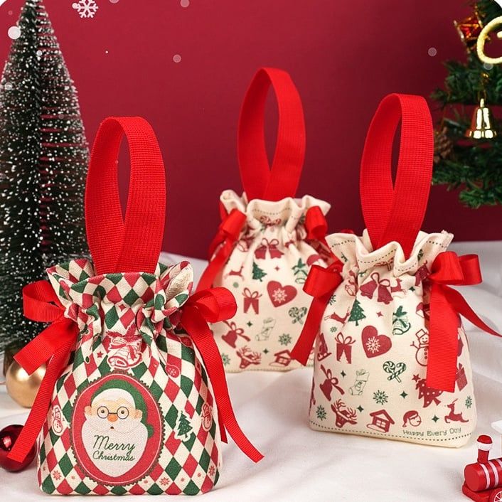 Túi Cầm Tay Canvas Xmas