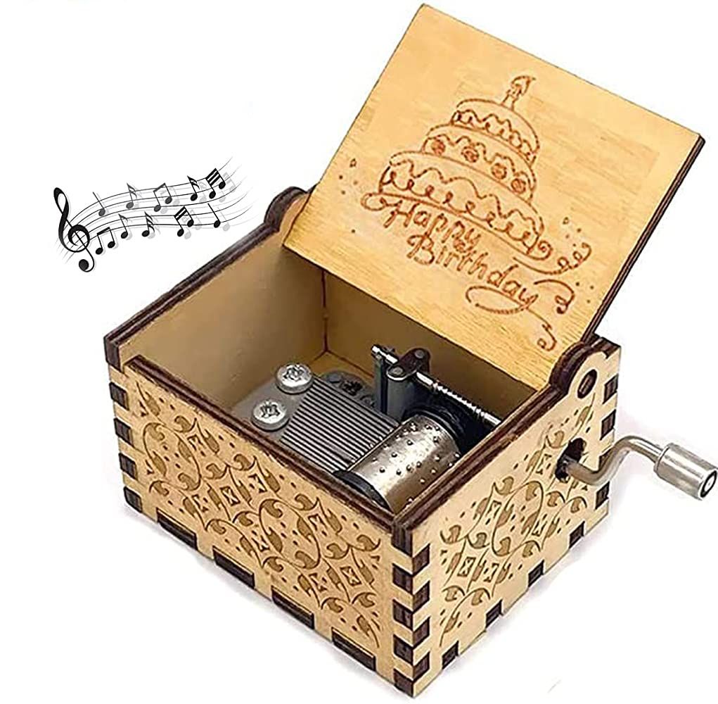 Hộp Nhạc Gỗ Họa Tiết