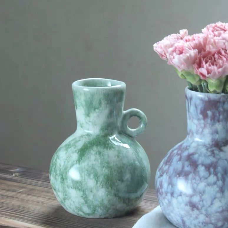 Bình Hoa Cổ Điển Rêu Xanh