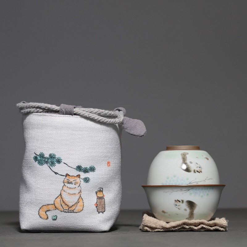 Bộ Độc Ẩm Mèo (Kèm Túi)