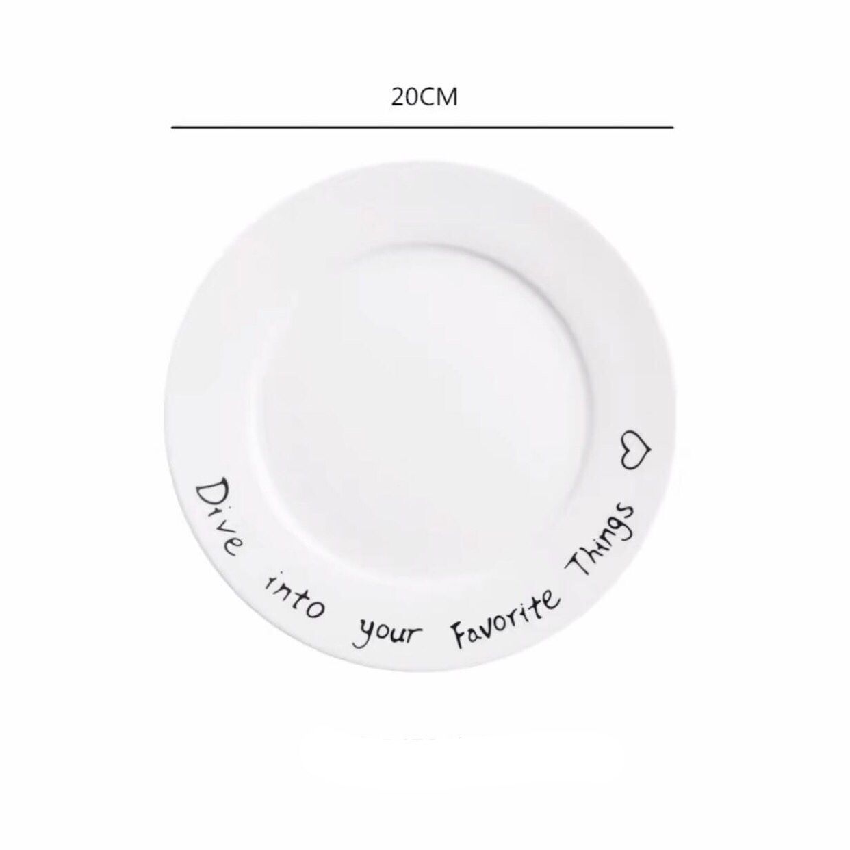 Đĩa White (20cm)