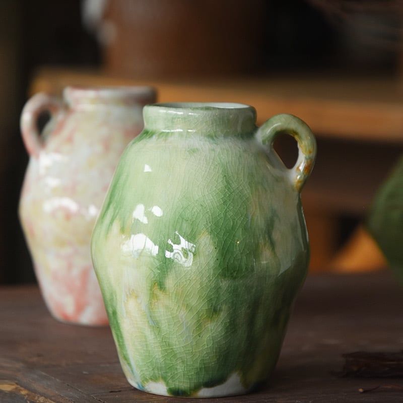 Bình Hoa Cổ Điển Rêu Xanh
