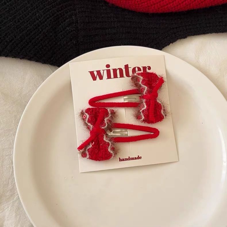 Set Kẹp Tóc Red Winter
