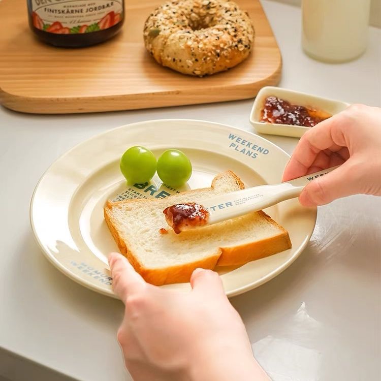 Set Bàn Ăn Gốm Breads Màu Bơ