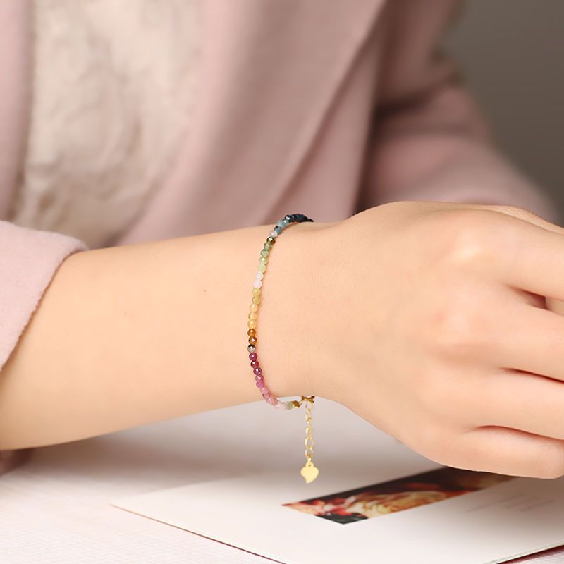 Vòng Tay Đá Tourmaline Cầu Vồng