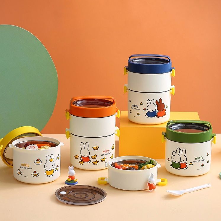 Hộp Cơm Hai Tầng Thỏ Miffy