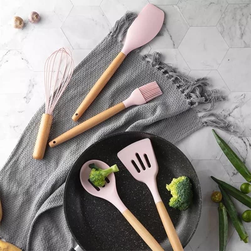 Set Làm Bếp Silicon (kèm ống cắm)