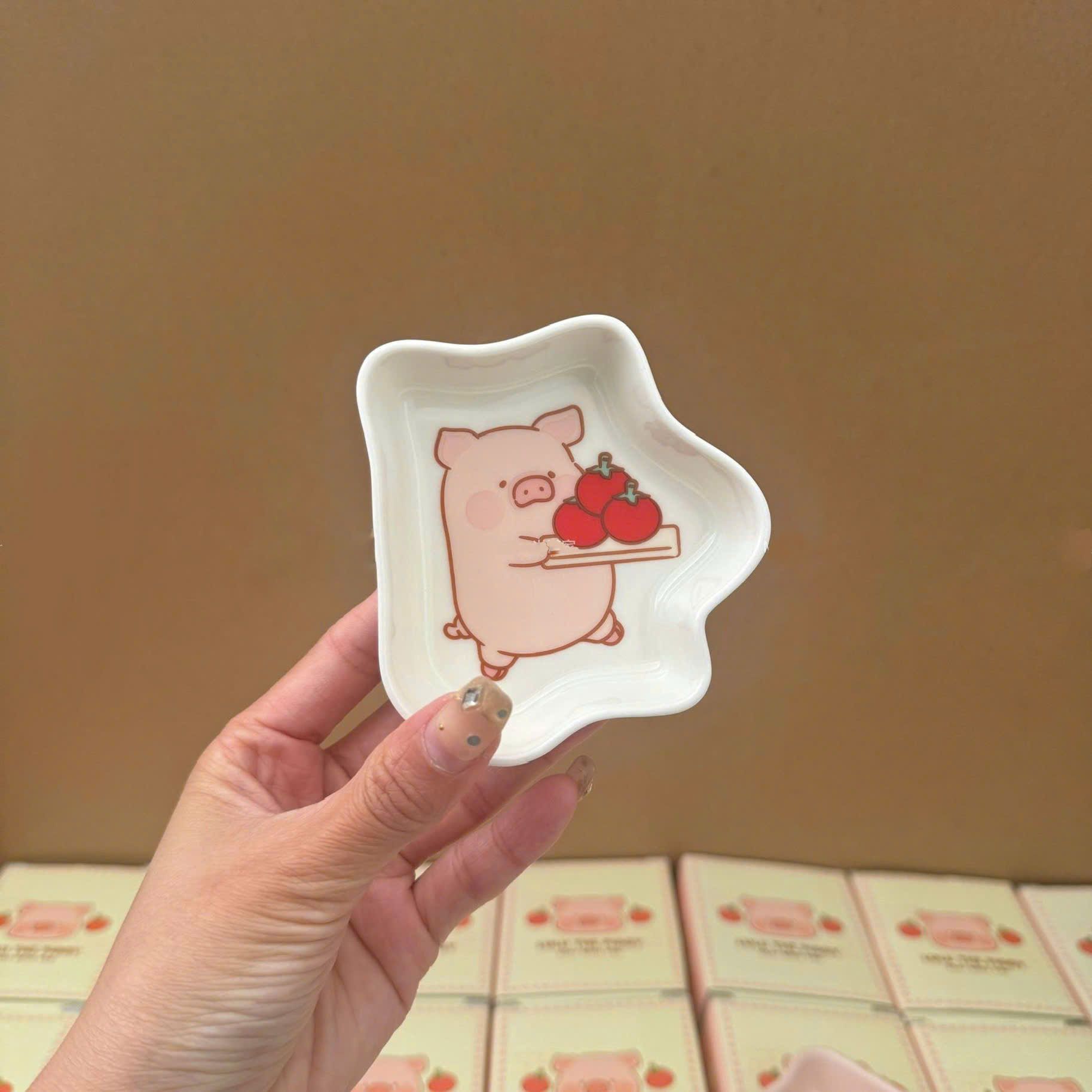 Đĩa Gia Vị Heo Hồng