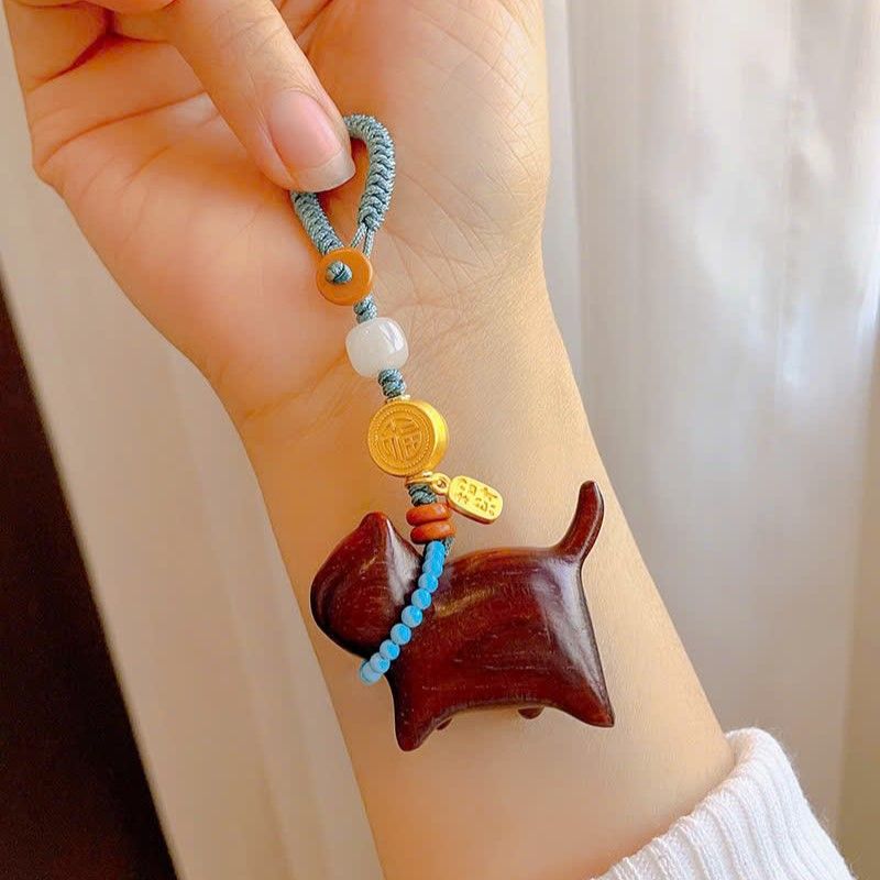 Dây Treo Mèo Gỗ Đàn Hương
