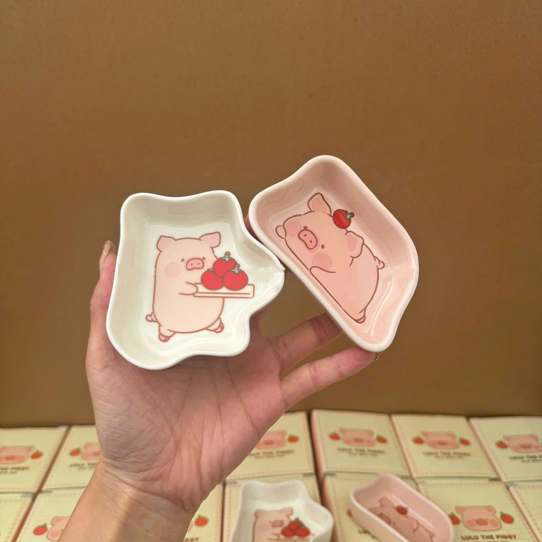Đĩa Gia Vị Heo Hồng