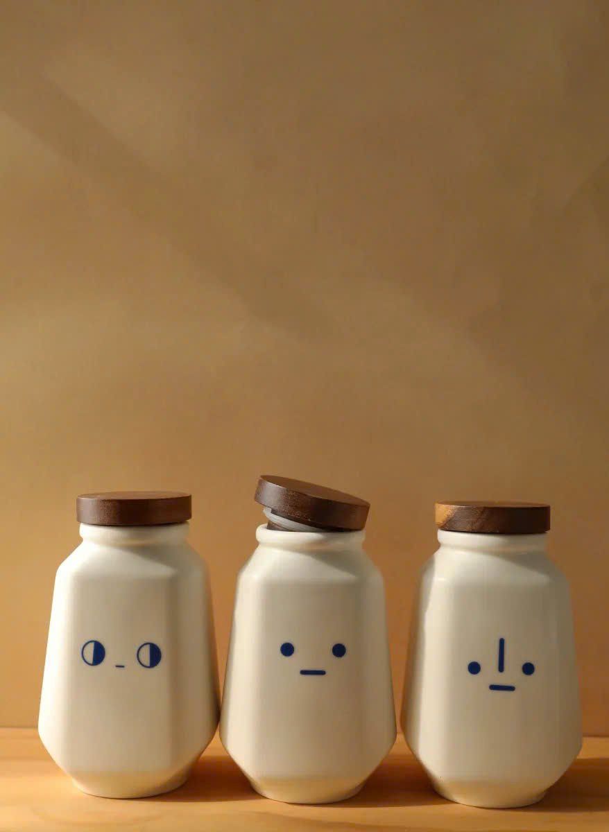 Set 3 Hũ Gốm Cartoon