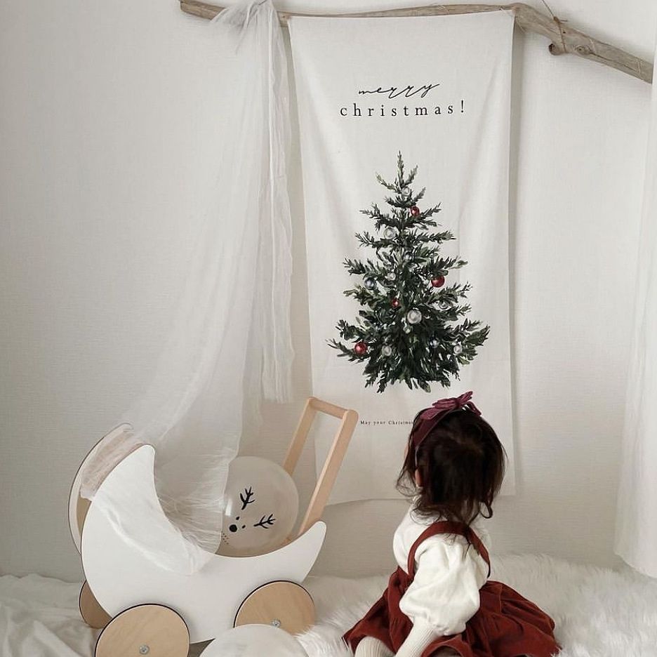 Tranh Vải Cây Thông Noel
