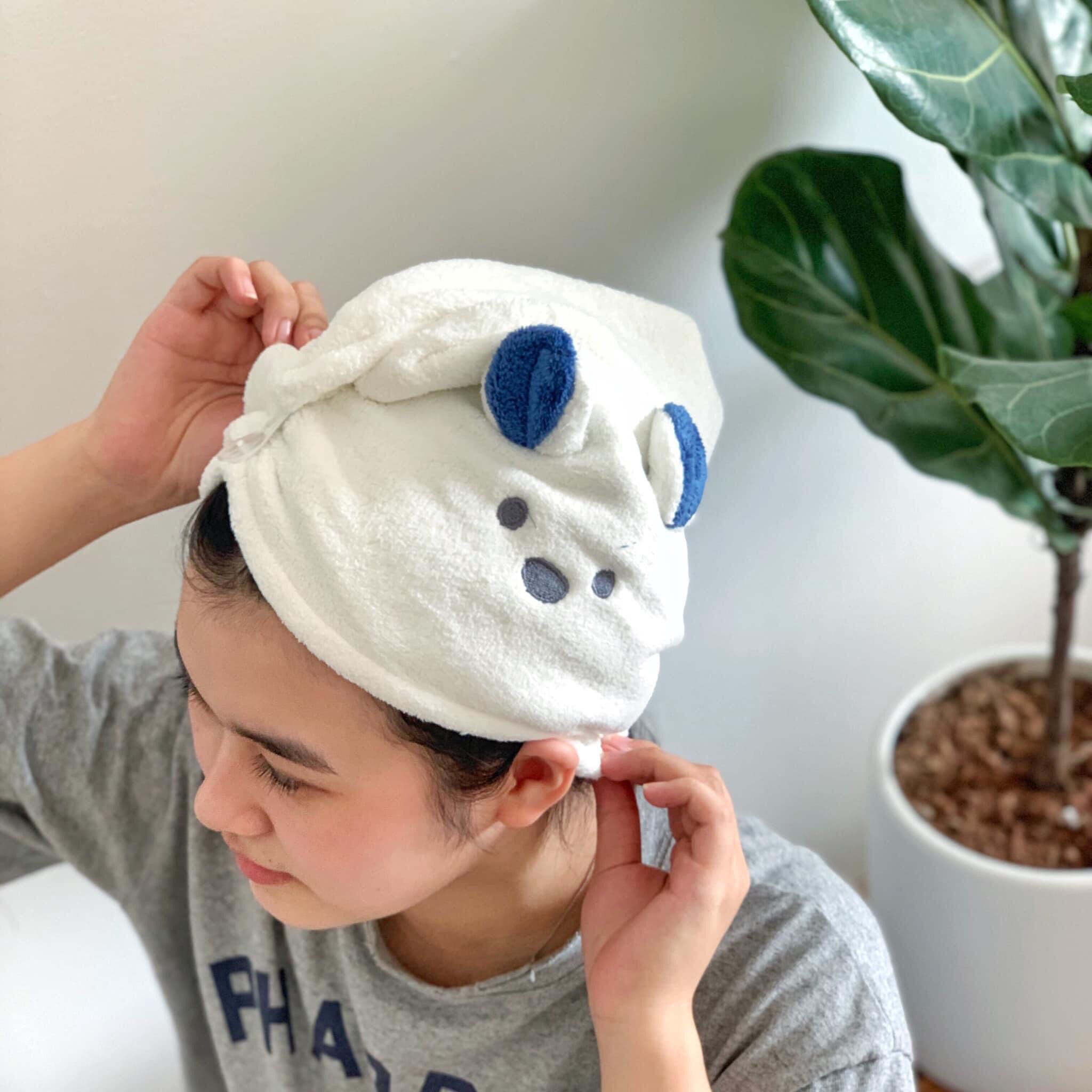 Khăn Trùm Đầu Chú Gấu