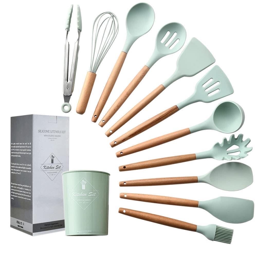 Set Làm Bếp Silicon (kèm ống cắm)