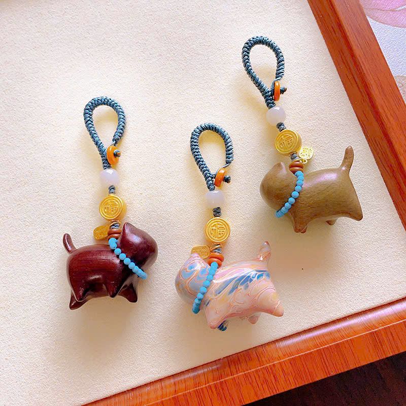 Dây Treo Mèo Gỗ Đàn Hương