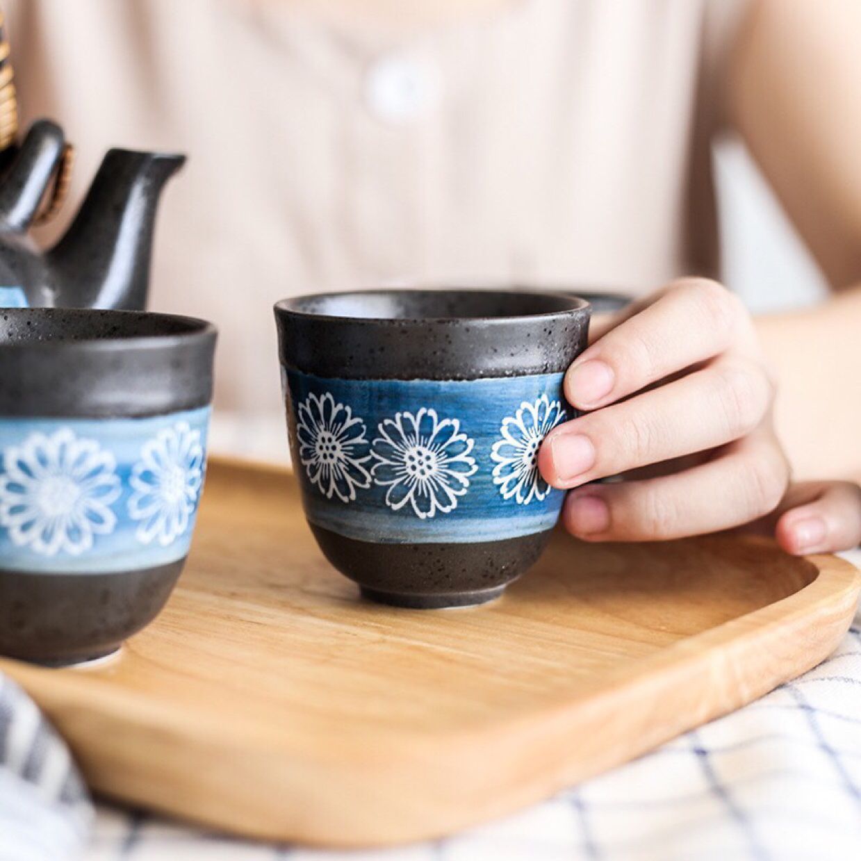 Bộ Ấm Chén Men Đen