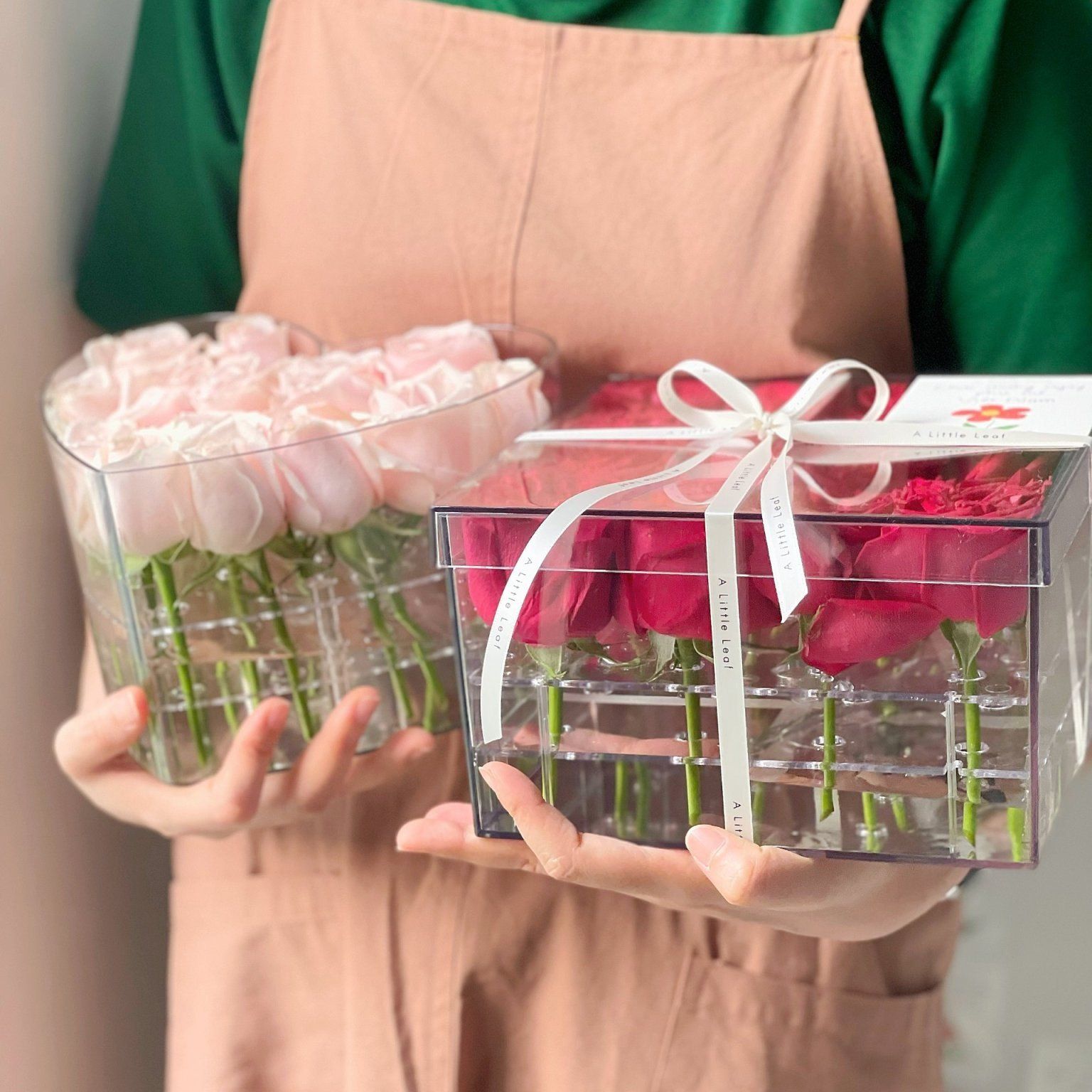 Hộp Cắm Hoa Pha Lê