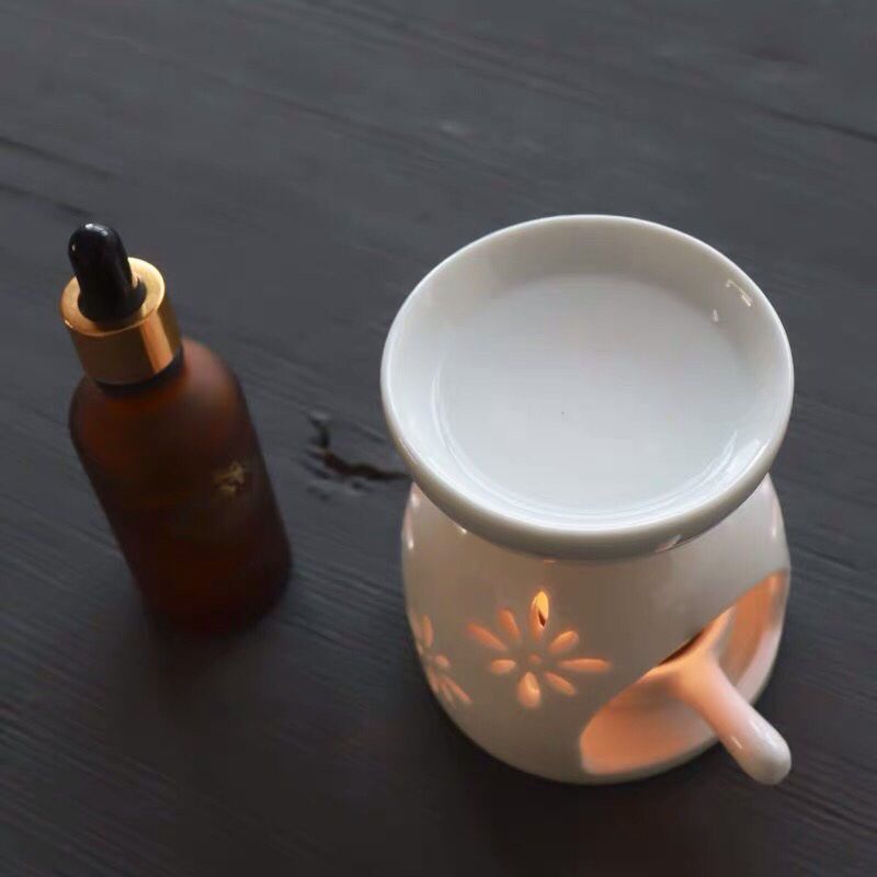 Đèn Khuếch Tán Tinh Dầu Họa Tiết Hoa