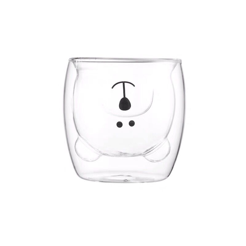 Cốc Thủy Tinh Gấu (2 lớp)
