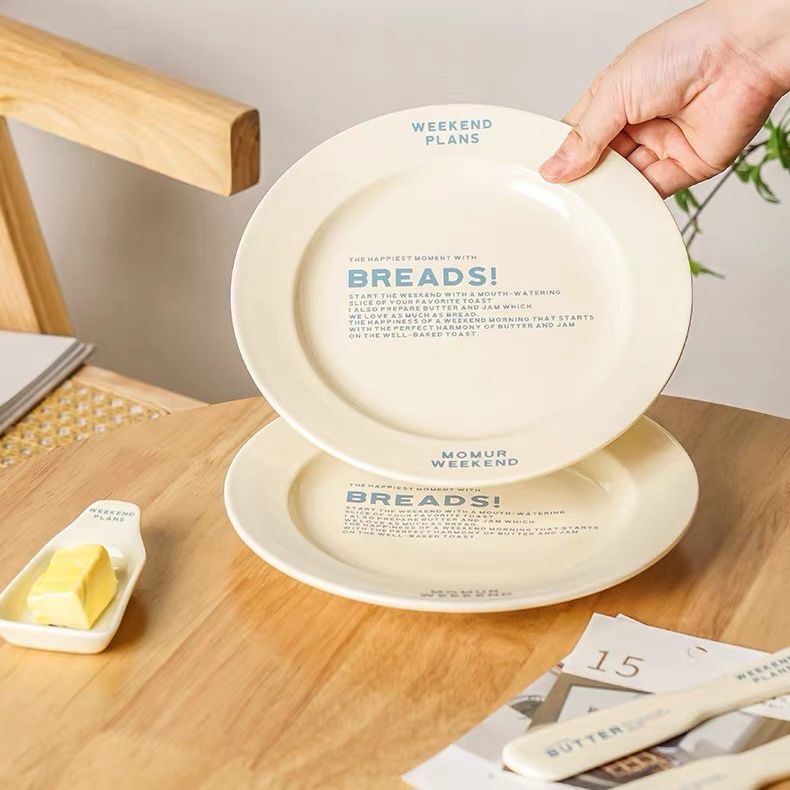 Set Bàn Ăn Gốm Breads Màu Bơ