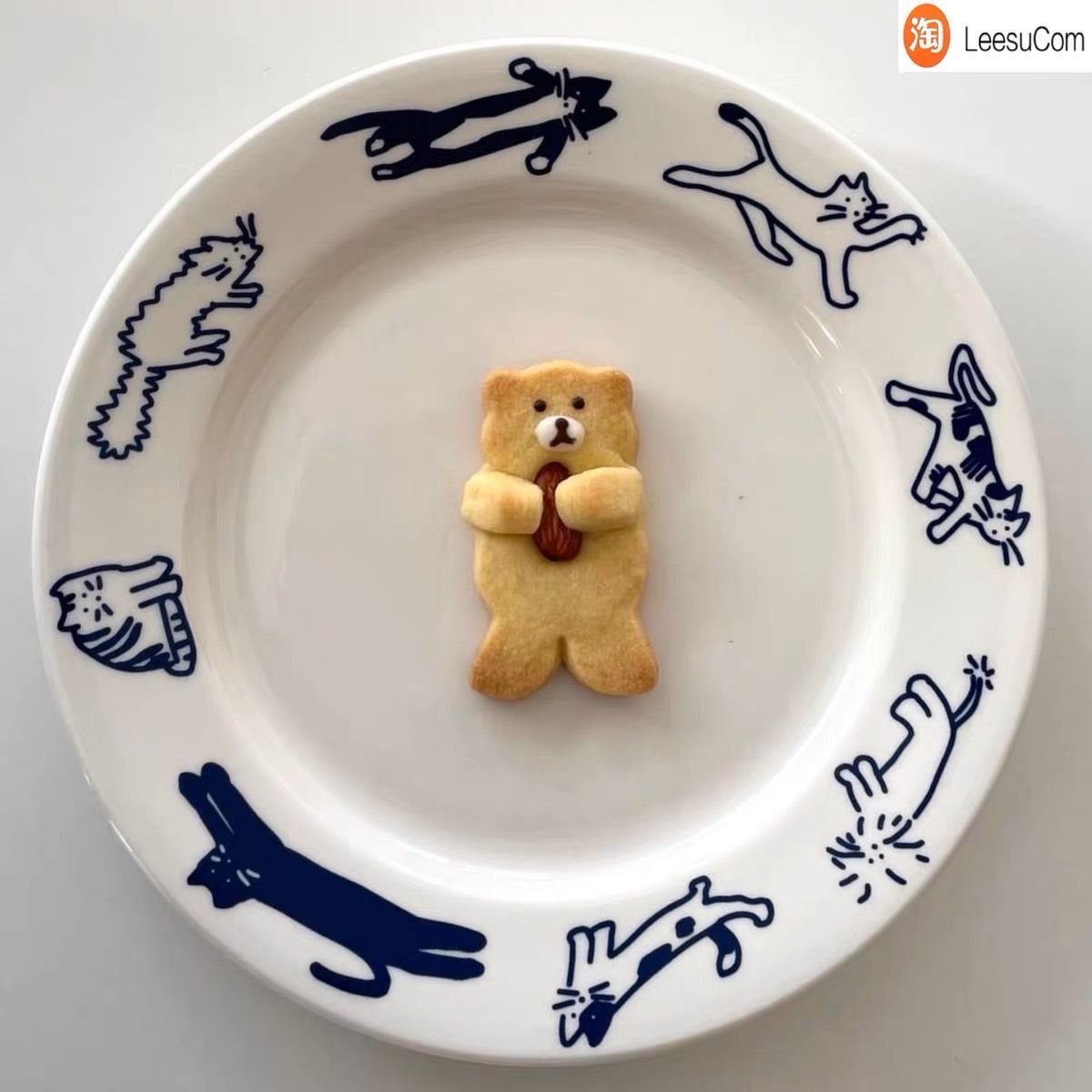 Đĩa Sứ Animal Xanh