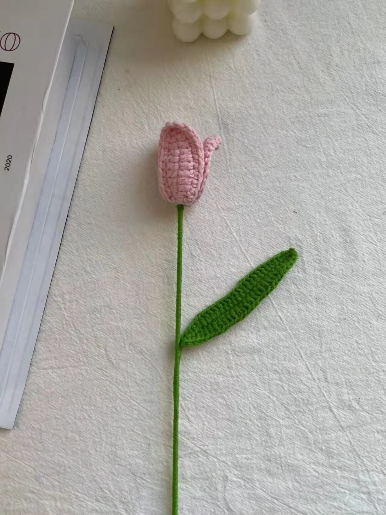 Cành Hoa Tulip Đan Len