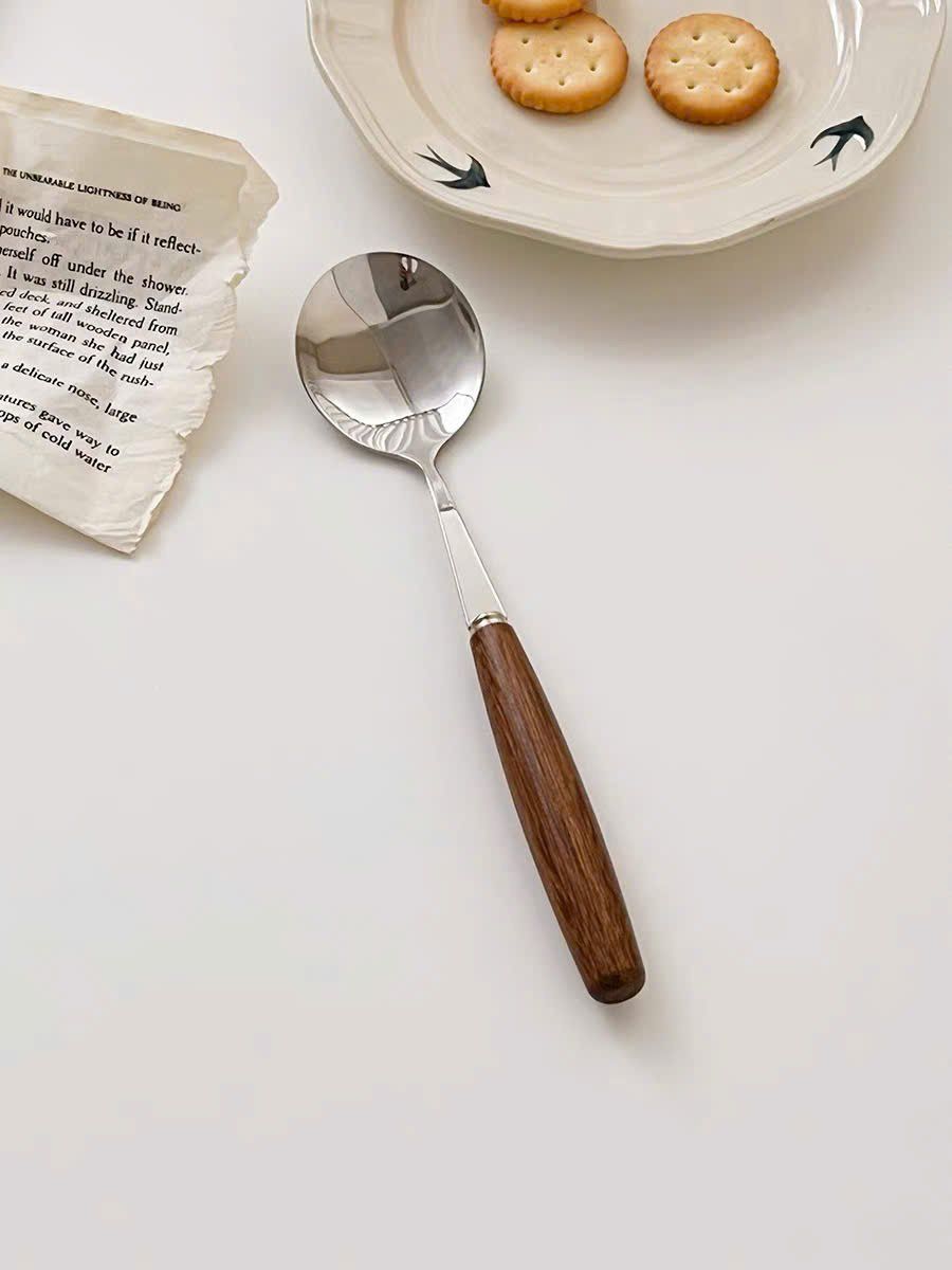 Bộ Dao Dĩa Thìa Cán Gỗ