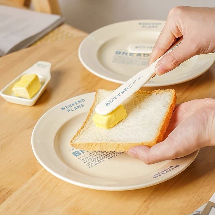 Set Bàn Ăn Gốm Breads Màu Bơ