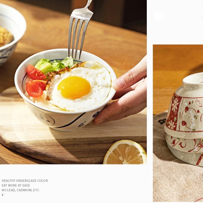 Set Bát Sứ Thỏ Ngọc Tuyết