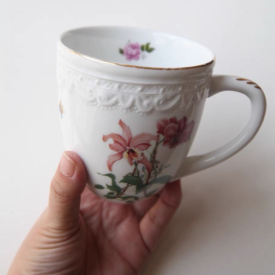 Cốc Hoa Lá Cổ Điển