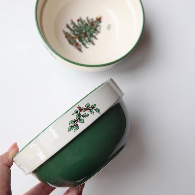 Bát Sứ Xanh Cây Thông
