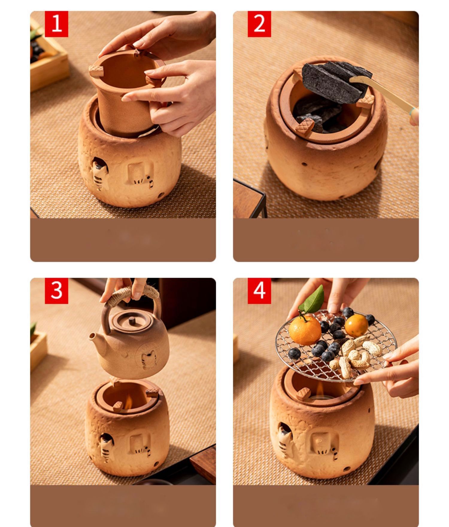 Set Bếp Than Gốm Nung