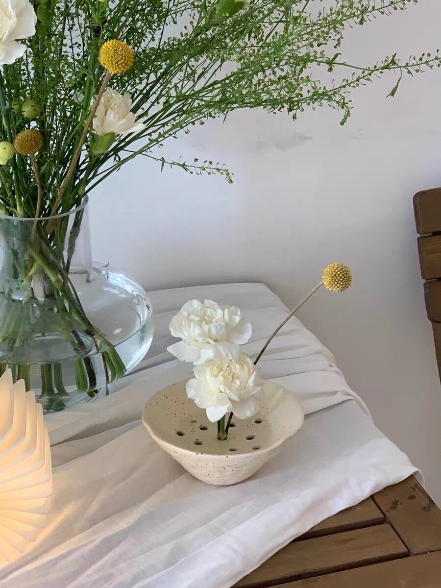 Bát Gốm Ikebana