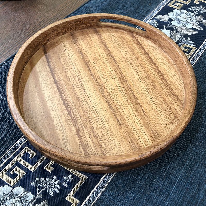 Khay Gỗ Óc Chó Tròn