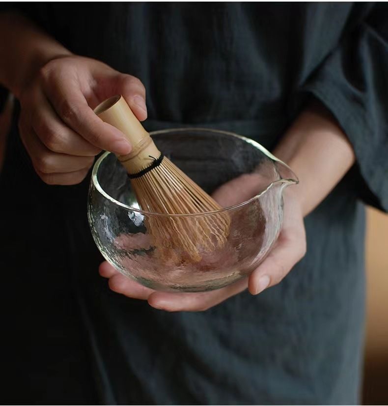 Bát Matcha Vân Mờ