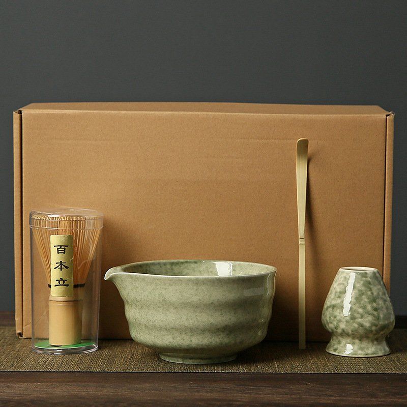 Set Pha Matcha Óng Ánh