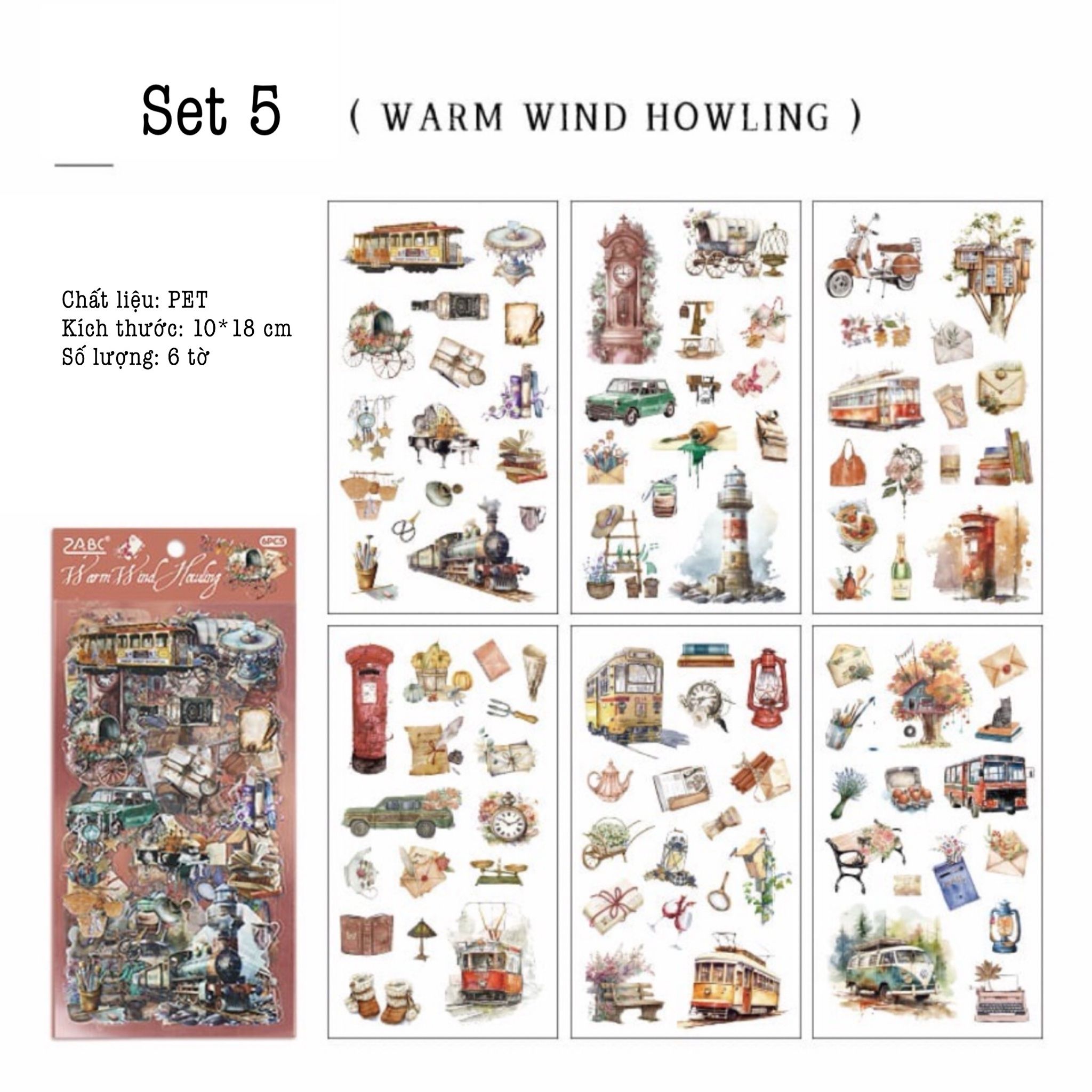 Set Sticker Chống Nước