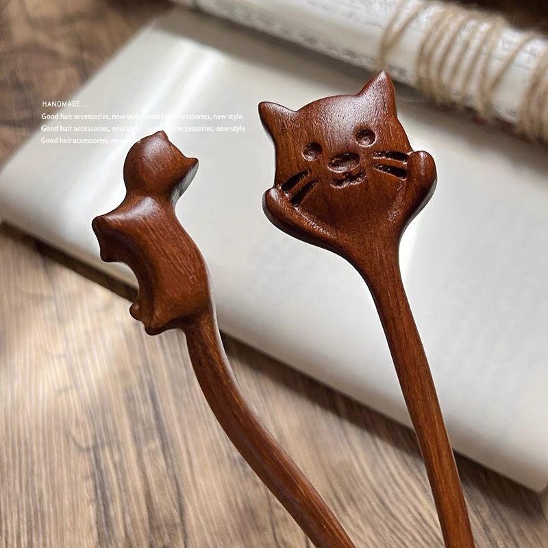 Trâm Cài Tóc Gỗ Khắc