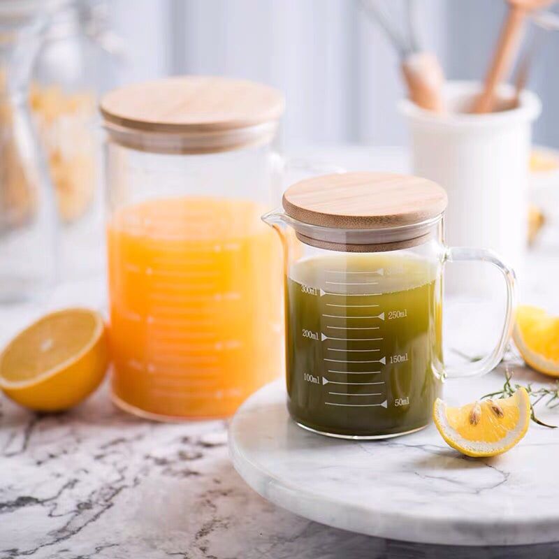 Cốc đo thể tích nắp gỗ