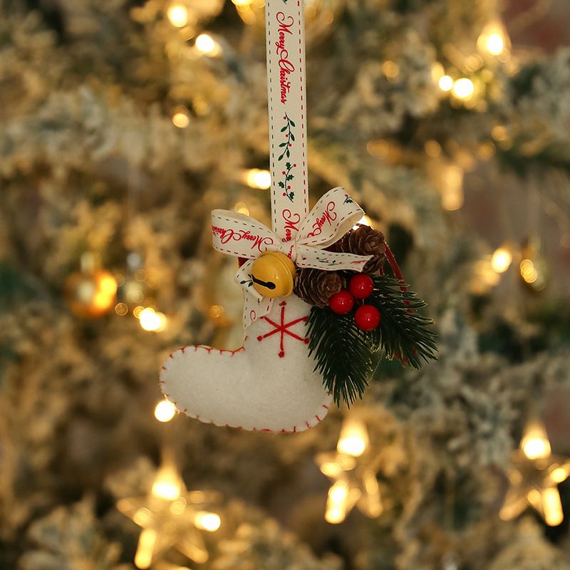 Treo Xmas Vải Dây Nơ