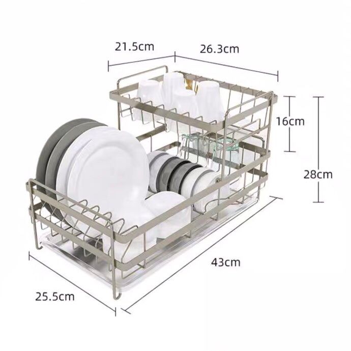 Giá Bát Đĩa 2 tầng