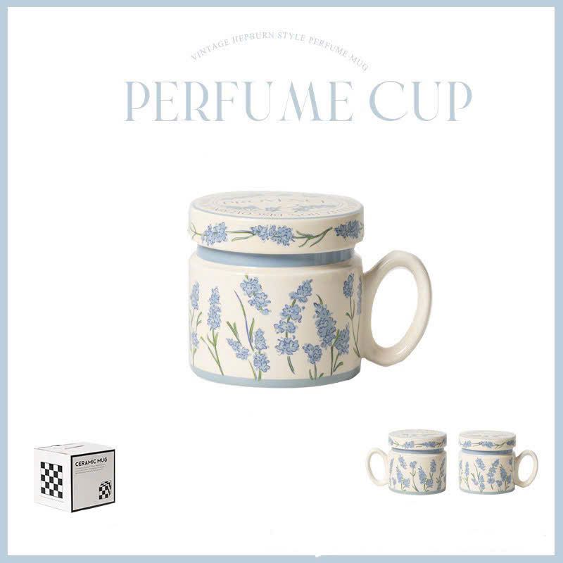Cốc Gốm Vintage Có Nắp